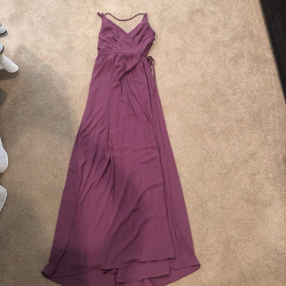 David’s Bridal Double-Strap Georgette Bridesmaid